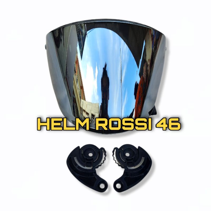 Kaca Visor Venom NHK R6 R 6 FLAT Iridium Silver Blue Gold Chrome Biru Emas Gratis Rachet Sepasang