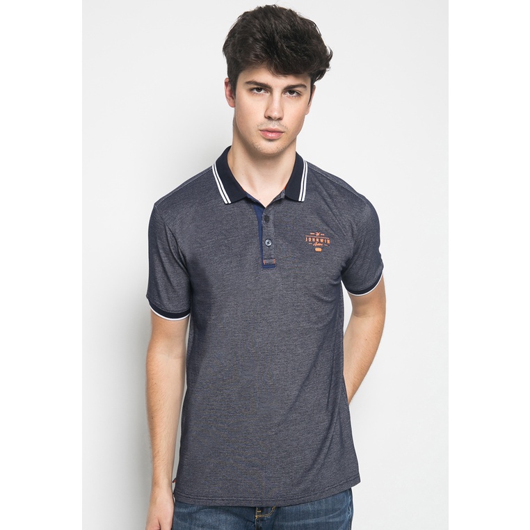 Johnwin - Kaos Polo - Abu-abu - Lengan Pendek - Kaos Pria ATS.624.M284.01.C S/S