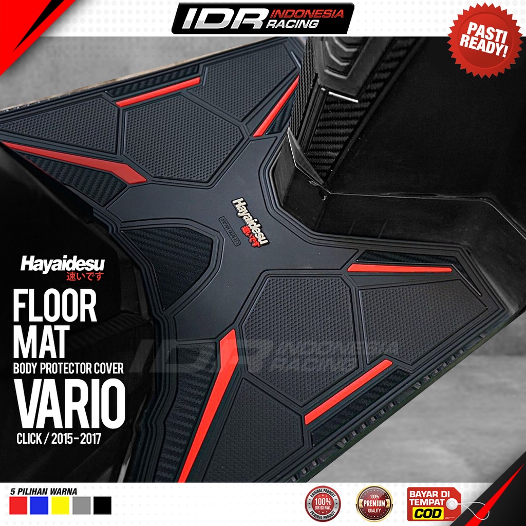 Karpet Motor Floor Mat VARIO FI Click 2015 2017 125 150 Body Protector Hayaidesu Aksesoris Honda