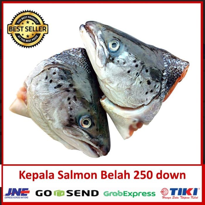 

Kepala Salmon Belah 250 Down 1 pcs / Kepala ikan Salmon / salmon head