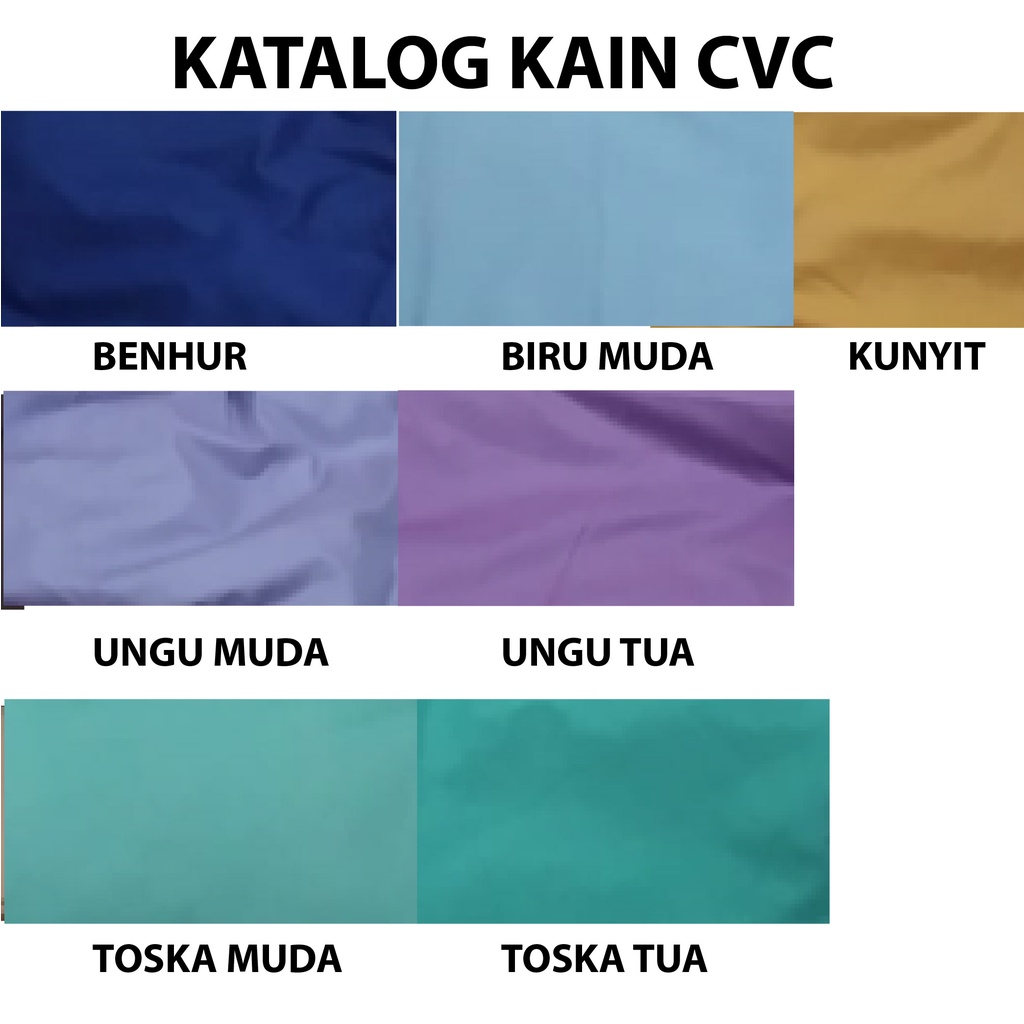 Katalog Kain CVC 1 Pilihan Kain Katun CVC Untuk Pre Order kc