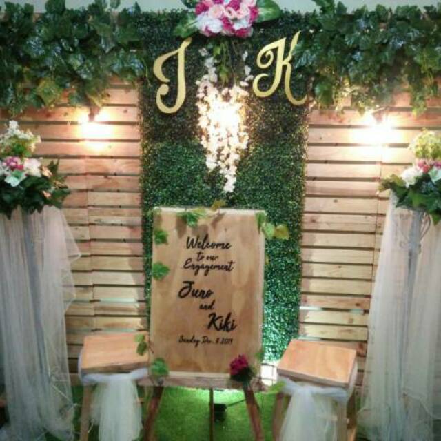 Backdrop Lamaran / Tunangan / Engagement /Khitanan /Rustic ...