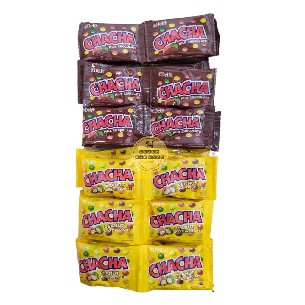 

ChaCha 7 gram (1 renceng isi 10 pcs)/ELFI COKLAT CHACHA RENCENG ISI 10 SACHET /DELFI CHACHA 7gr X 10pcs (1renteng)