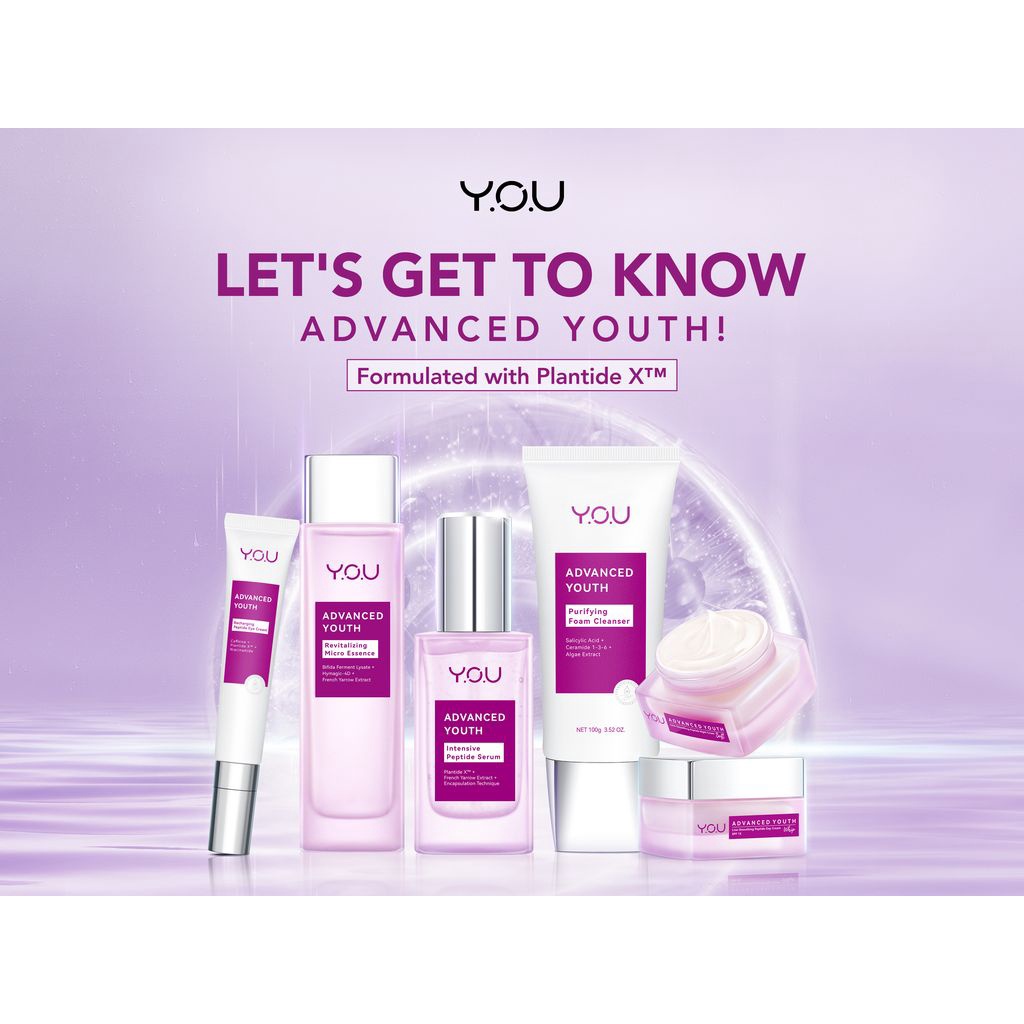 You Advanced Youth Revitalizing Micro Essence / Intensive Peptide Serum / Line Smoothing Peptide Night Cream / Peptide Eye Cream