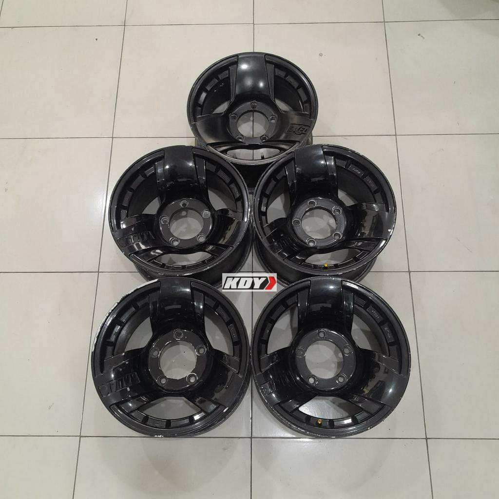 Velg Mobil Seken Bekas Murah Copotan Feroza Ring 15x8 Black