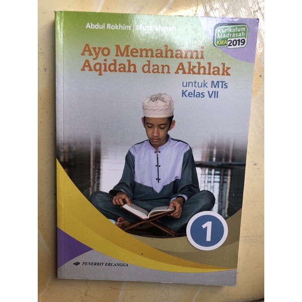 

Buku Aqidah Akhlak Penerbit Erlangga/Kurikulum 2019