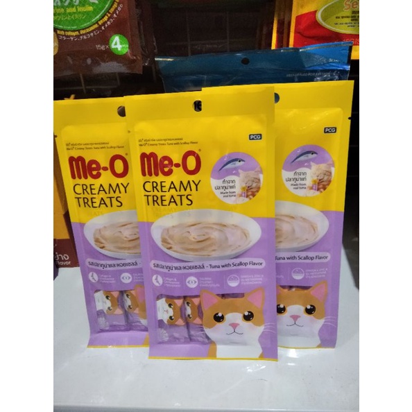 Meo Liquid snack Kucing isi 4pcs(Tuna with Scalop)