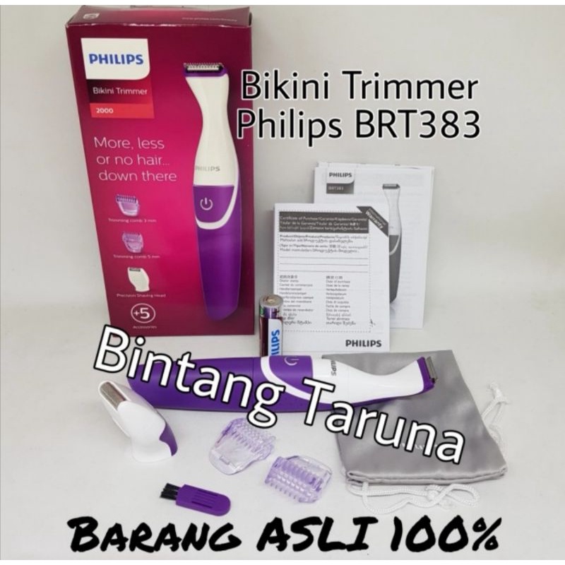 Bikini Trimmer Philips BRT383 Lady Trimmer Philips BRT383/15 BRT-383