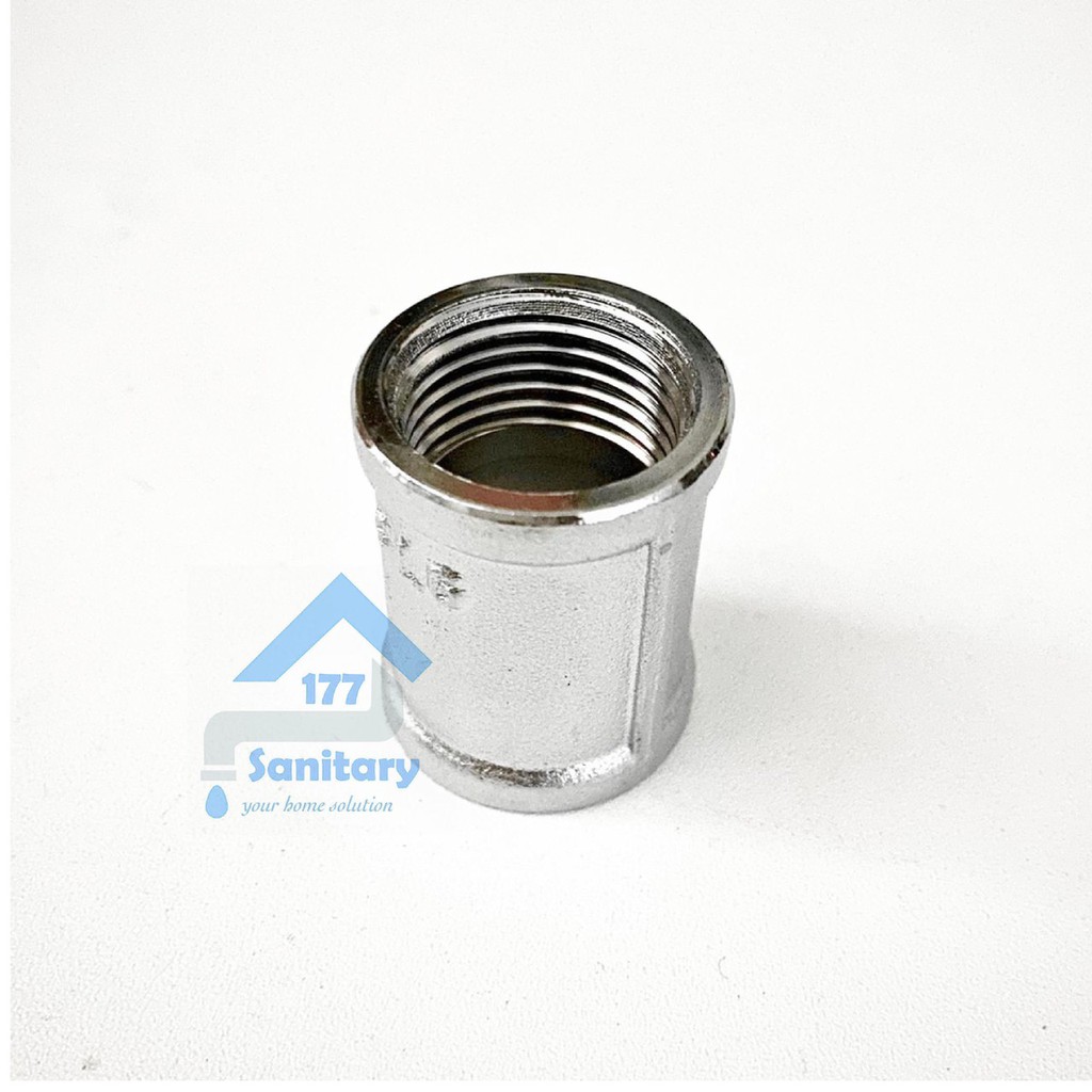 Sok kran Stainless 1/2 in Drat DALAM SD12-fitting pipa sambungan sock pipe spare part sokran spare part kran /K13