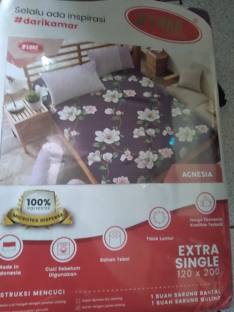 Kintakun Sprei Dluxe Single Size New Spring Edition Versi Ii Uk. 120x200 Tinggi 30 Cm