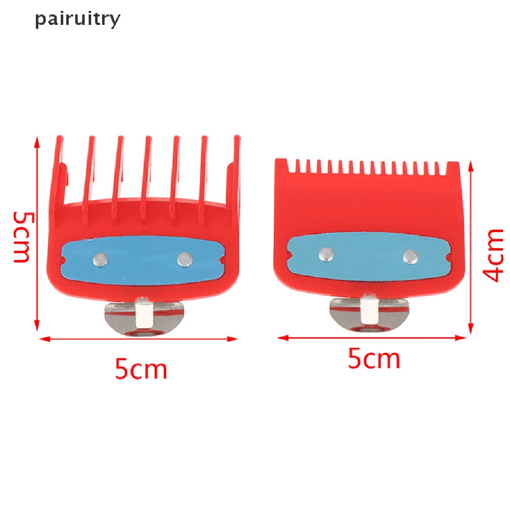 Prt Set Sisir Pemandu Ukuran 1.5 + 4.5mm Warna Merah Dengan Holder Metal PRT