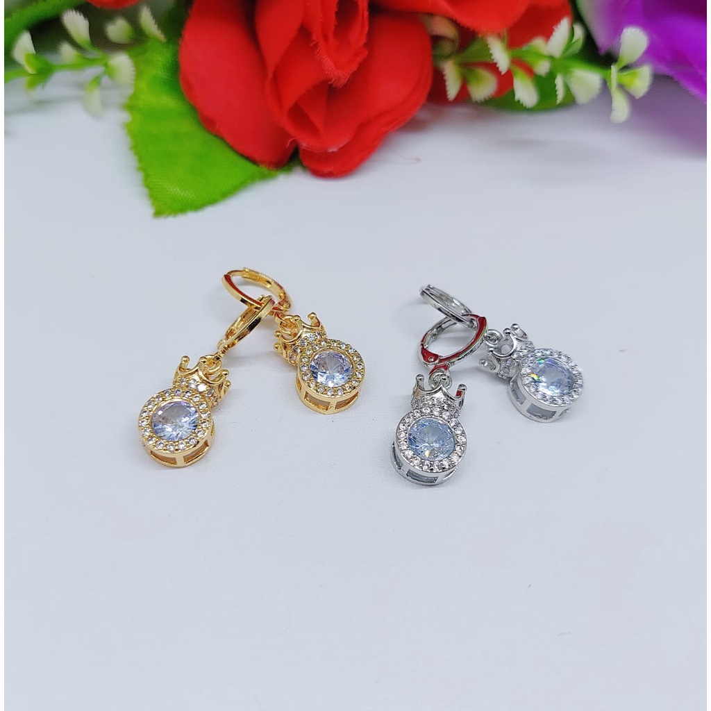 Anting xuping permata lapis emas 0188