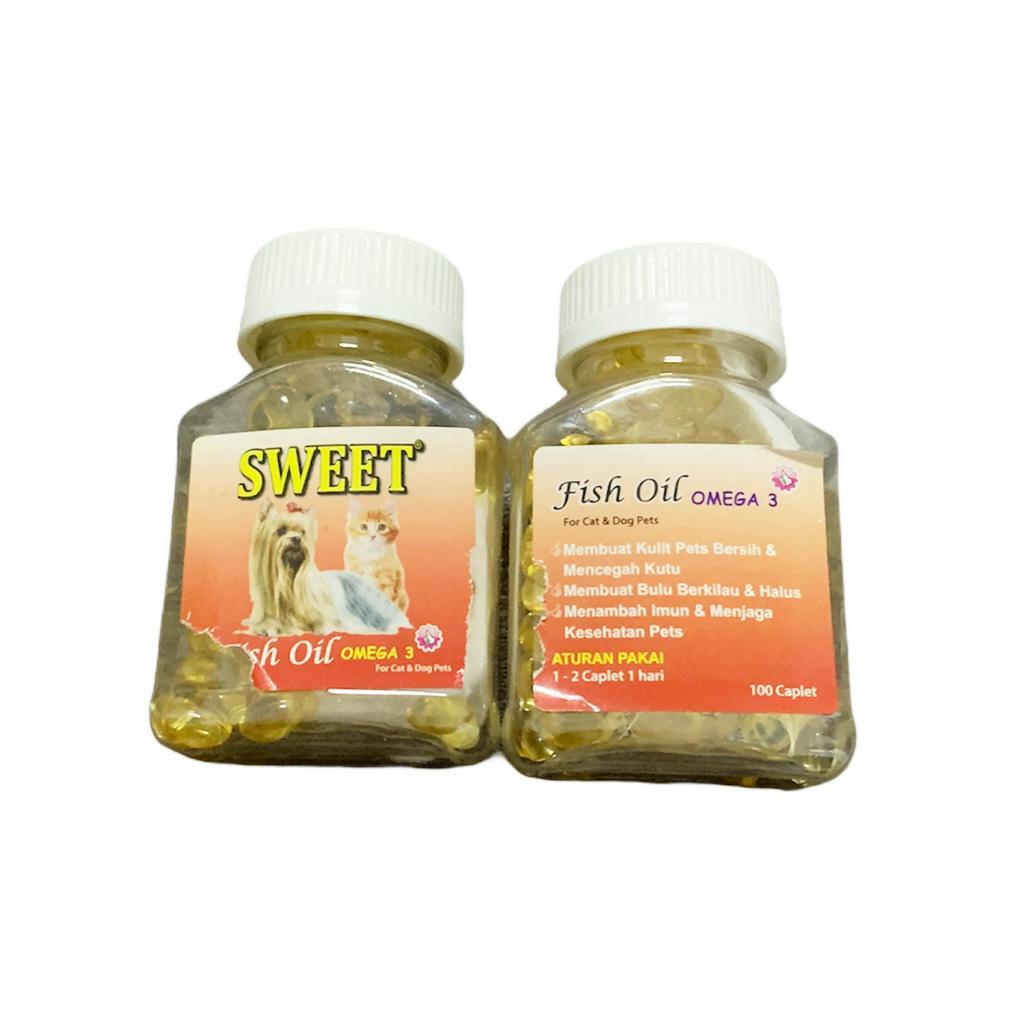 MINYAK IKAN FISH OIL VITAMIN OMEGA BULU KUCING ANJING HAMSTER BURUNG