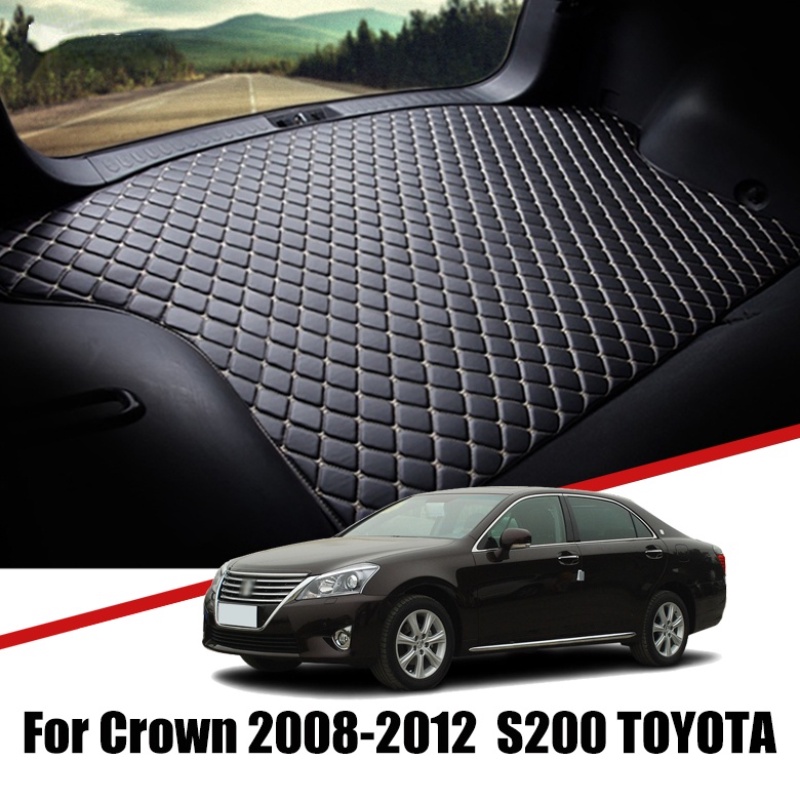 Matras Pad Cover Bagasi Mobil Bahan Kulit Untuk Toyota Crown 2008 2009 2010 2011 2012