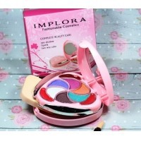 implora make up set eyeshadow lipstik bedak/bedak set