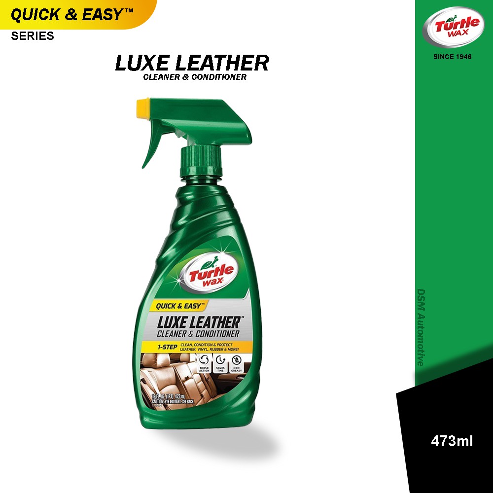 Turtle Wax Luxe Leather Cleaner &amp; Conditioner 473ml - Liquid/ Membersihkan &amp; Melembutkan Bahan Kulit