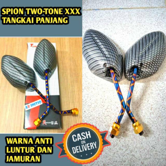 MURAH Spion karbon pelangi blue XXX Mio Nmax Vario Fu BEAT