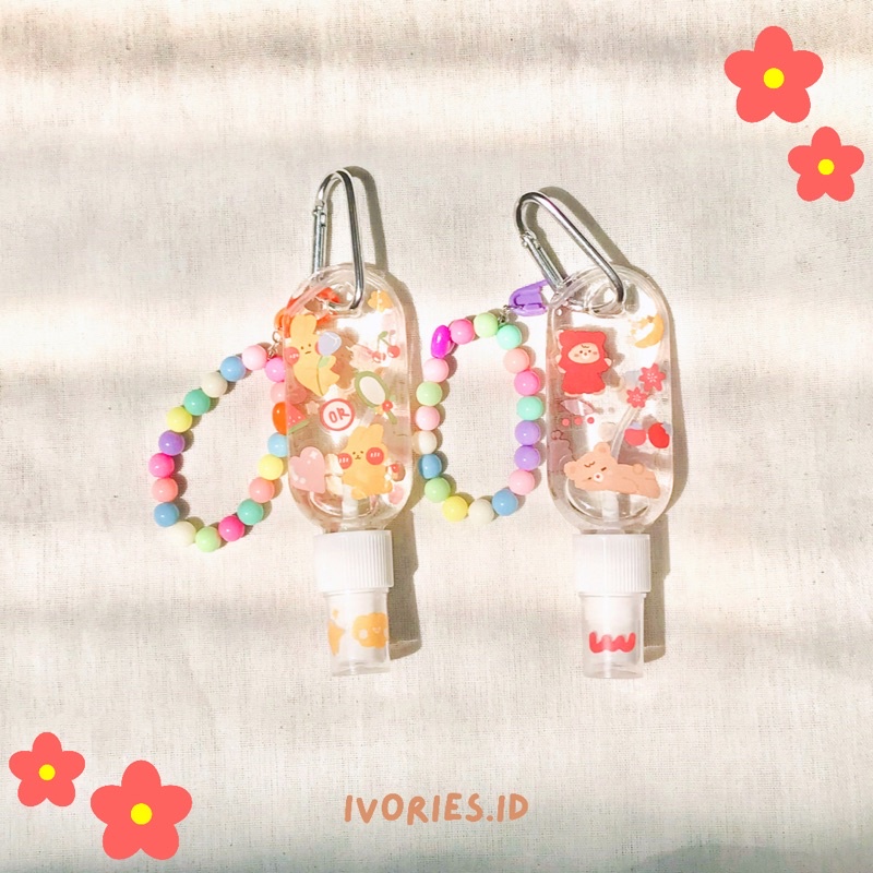 HANDSANITIZER SPRAY GANTUNG TAS CUTE 30 ML & 50 ML /  FREE GANTUNGAN MANIK