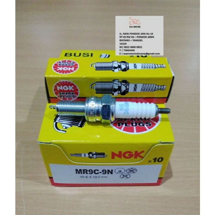 BUSI NGK MR9C-9N UNTUK MOTOR BEAT ESP/SCOOPY ESP/SUPRA GTR 150/NEW SONIC/ALL NEW CB150R/ALL NEW CBR 