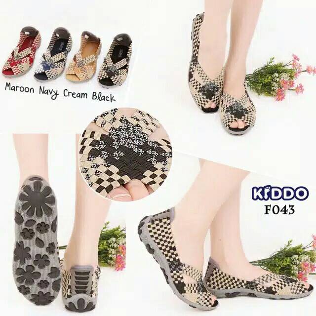 Sepatu Rajut KIDDO F043 Flat ORIGINAL