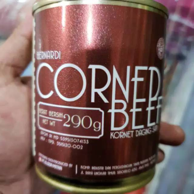 

Bernardi Kornet corned sapi kaleng 290gr