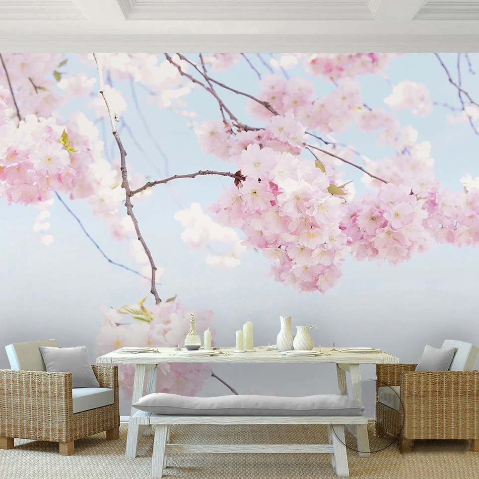 Terbaru Free Ongkir Foto Kustom Wallpaper Bunga Sakura Yang