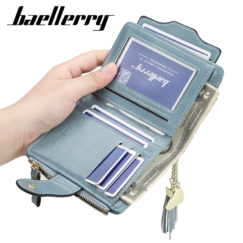 BAELLERRY N2342 Dompet Wanita Kecil Bahan Kulit PU Leather Premium WATCHKITE WKOS