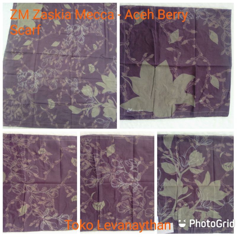 ZM Zaskia Mecca - Aceh Scarf (ready berry)