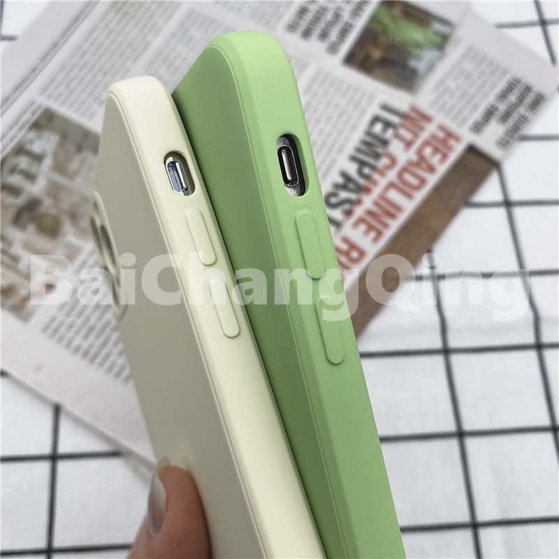 New Luxury Original Square Liquid Silicone Soft Case for IPhone 11 Pro X XR XS Max  SE2020 12 Color Phone Cover