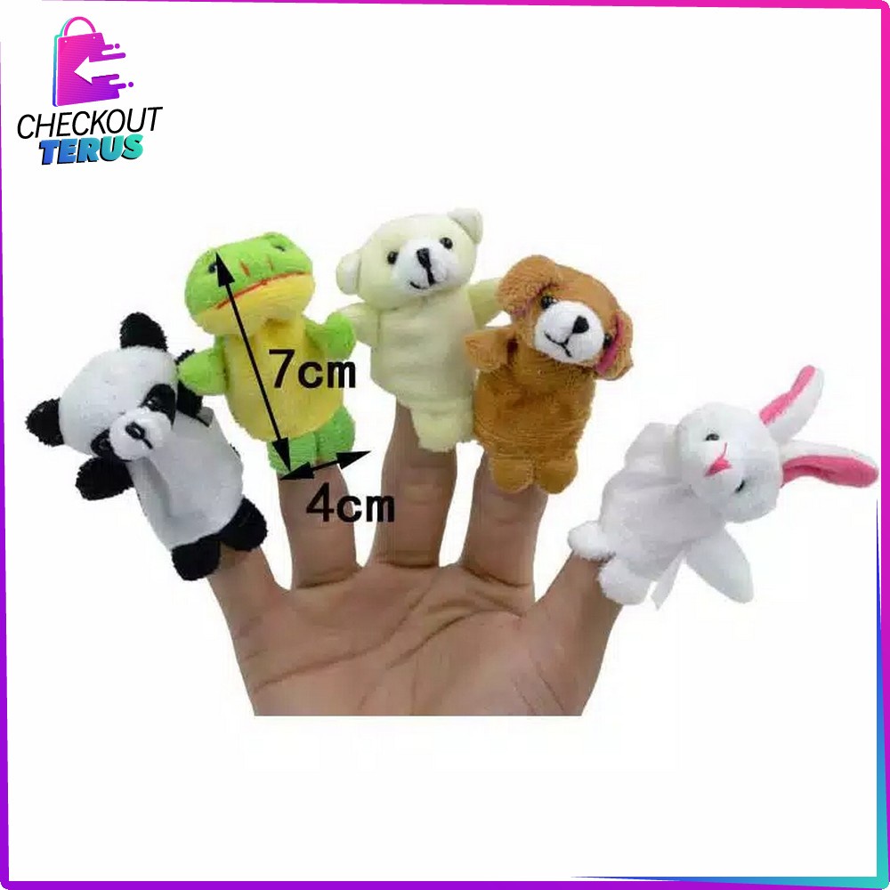 CT M8 Boneka Jari Karakter Mainan Anak Bayi Mainan Edukasi Boneka Tangan Finger Puppet Kids