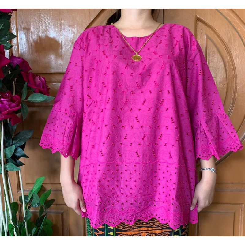 blus katun bolong jumbo