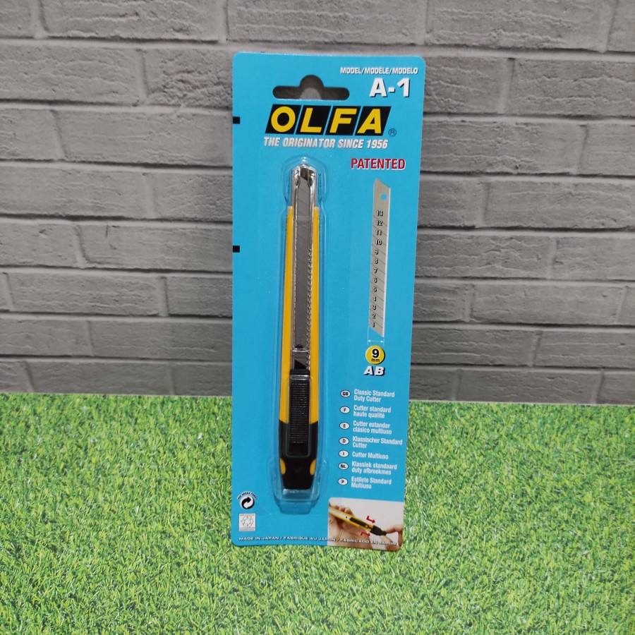 

Pisau Cutter 9mm Snap-Off blade cutter OLFA A-1 JAPAN