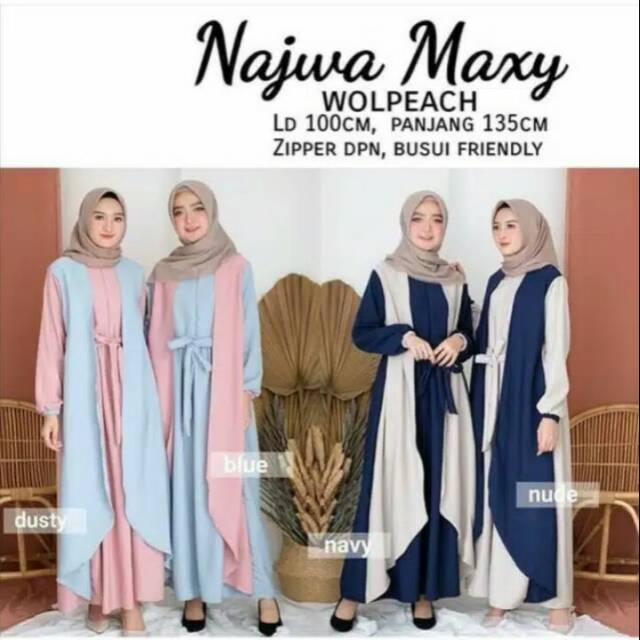 Gamis Najwa Maxy Sabyan Kupu