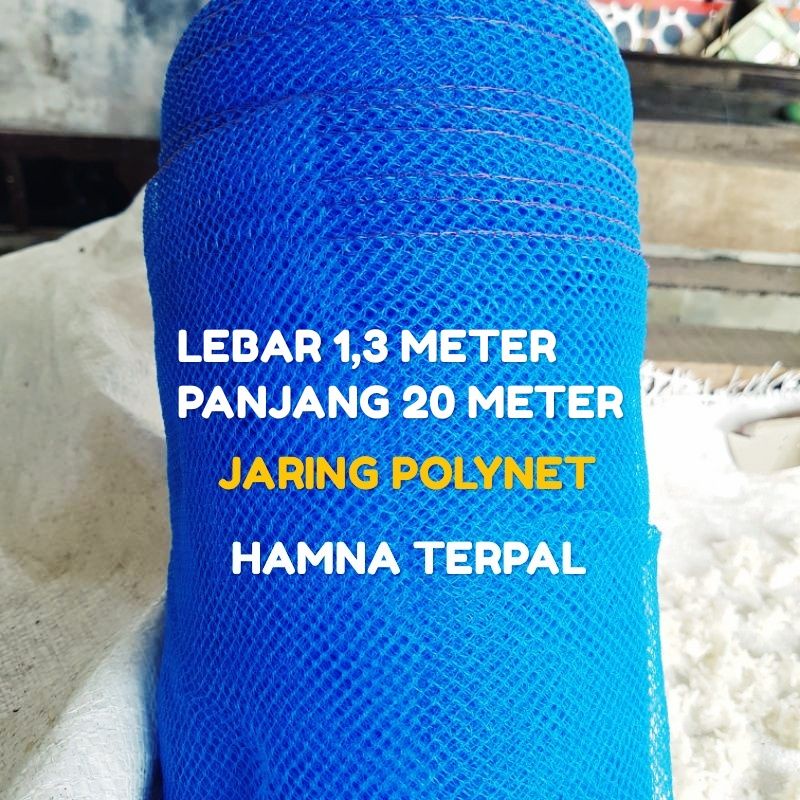jaring polynet ukuran 1,3x20 meter / jaring pagar tanaman / jaring kandang hewan / jaring keramba