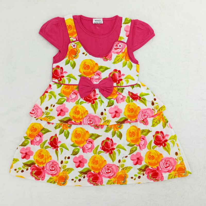 [Ss-1053] Dress Anak 2-3tahun, Baju Lebaran Anak Perempuan Murah, Pakaian Anak Perempuan Cantik