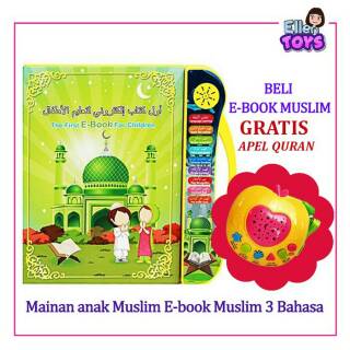 Ebook muslim 4 bahasa Ebook muslim 3 bahasa Apple Quran Mainan Edukatif Buku pintar Buku bersuara