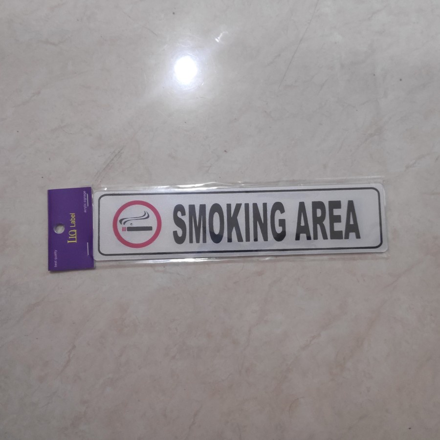 

Sign Label SMOKING AREA 4,6X19,4 CM