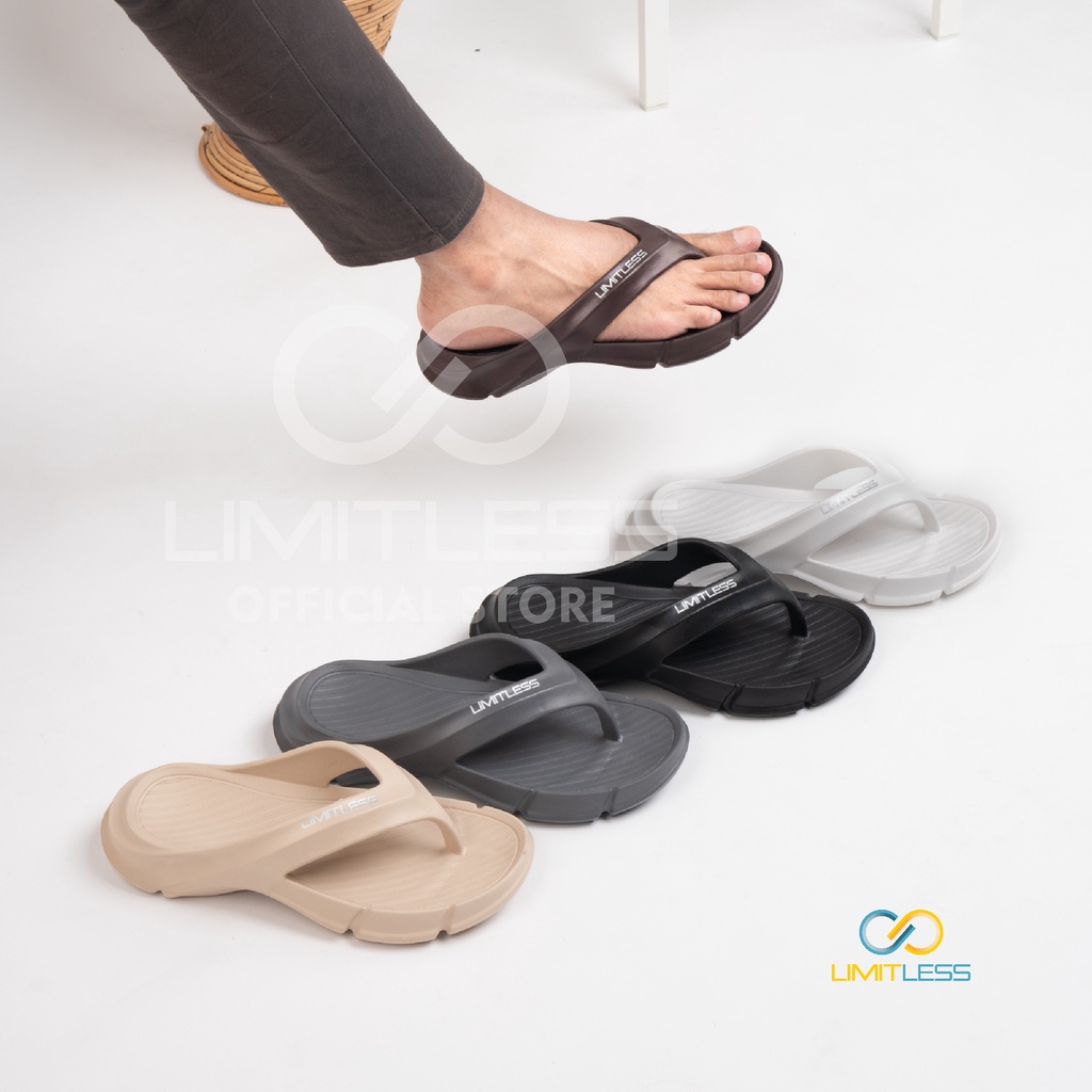 Zerolimit - Sendal Jepit Pria Casual Sandal Jepit Fashion Trendy Ringan Pria Dewasa Anti Slip Sandal Cowok Bahan Eva