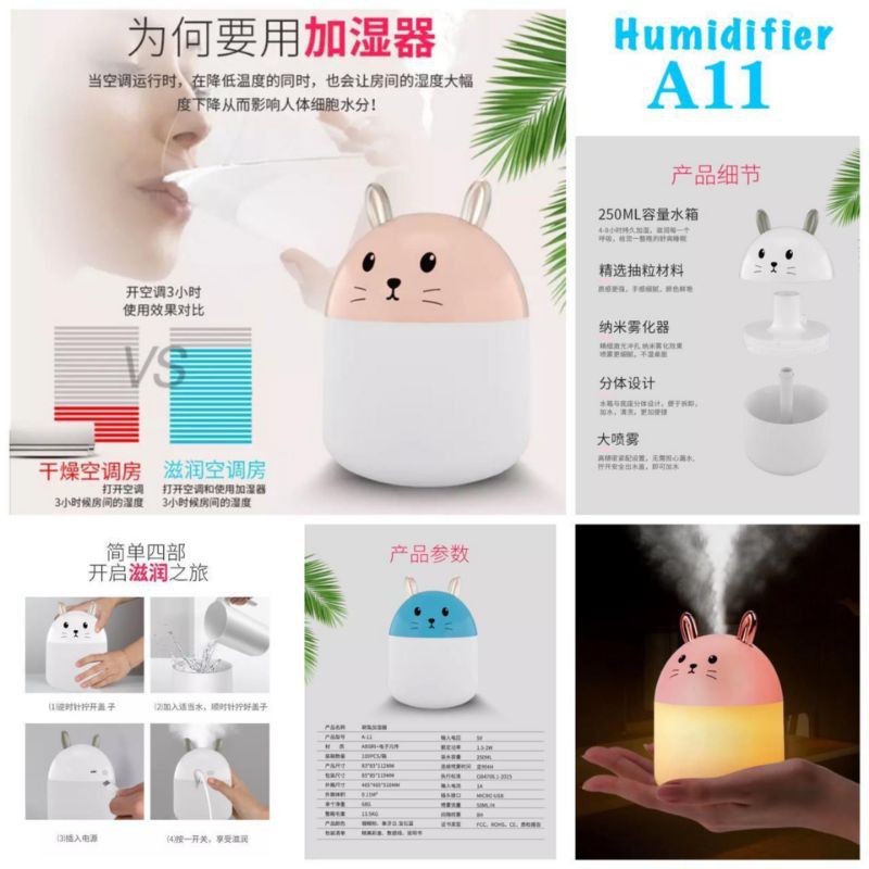 Humidifier Diffuser Aroma Terapi / Pengharum Ruangan A11