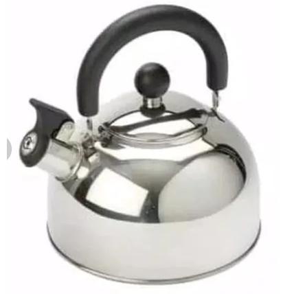 Teko Bunyi Siul 3 Liter Whistling Kettle Stainless Steel Warna-TEKO SIUL STAINLESS 3 liter 8E8