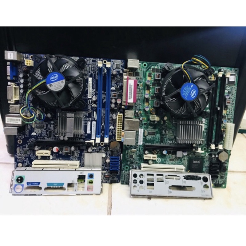 Paket Mainboard LGA 775 G41 procesor c2d E8400 Fan ram 2Gb ddr 3