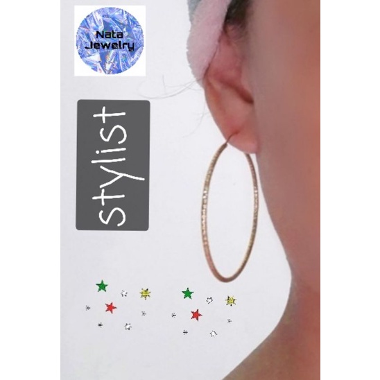 Anting Bulat polos Xuping Terlaris