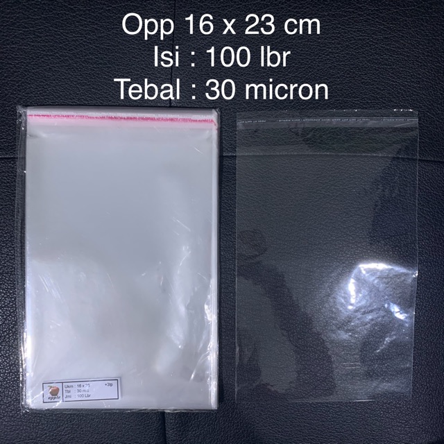 

Plastik opp lem tebal 03 16x23 16 x 23 seal 100 lembar pcs kaca 30 micron undangan bening murah