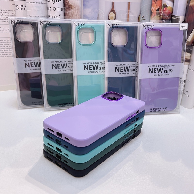 Case Bahan Velvet Shockproof Dengan Kotak Hadiah Untuk IPhone 11 12 13 14 Pro MAX