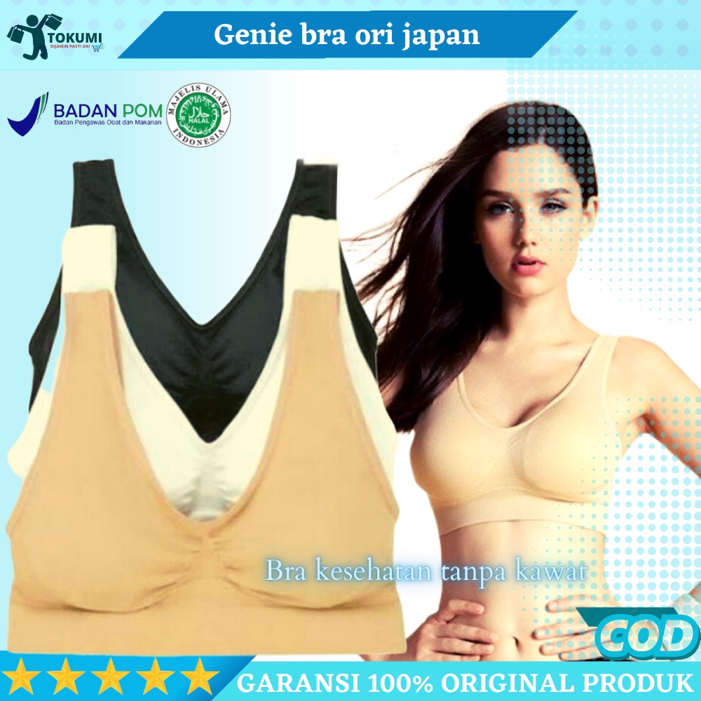 Genie Bra Summer Original Japan Isi 3 PCS BH Pakaian Dalam