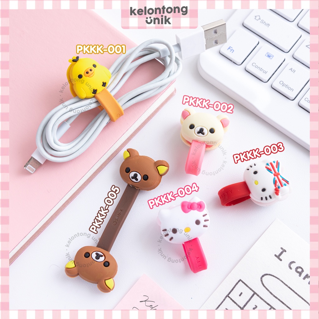 KECIL - Penjepit Kabel/ Klip Kabel/ Pengikat Kabel/ Penggulung Kabel/ Cord Holder
