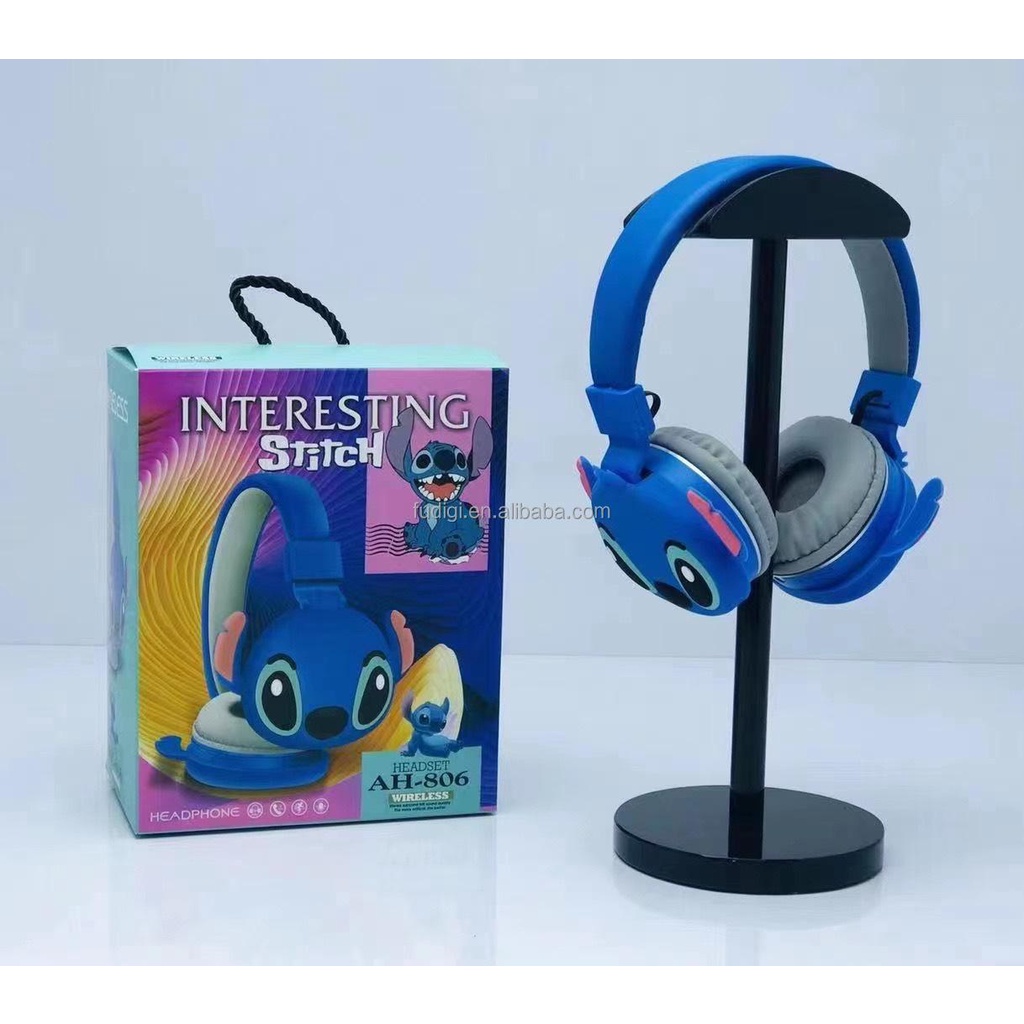 AH-806 Headphone Bando Bluetooth Karakter LILO N STITCH