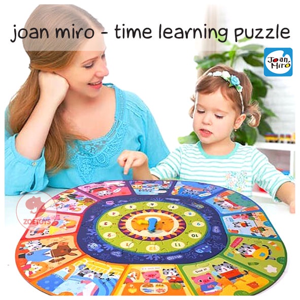 Zoetoys Joan Miro Time Learning Puzzle | Mainan Edukasi Anak | Cari Kado | Cari Kado Natal