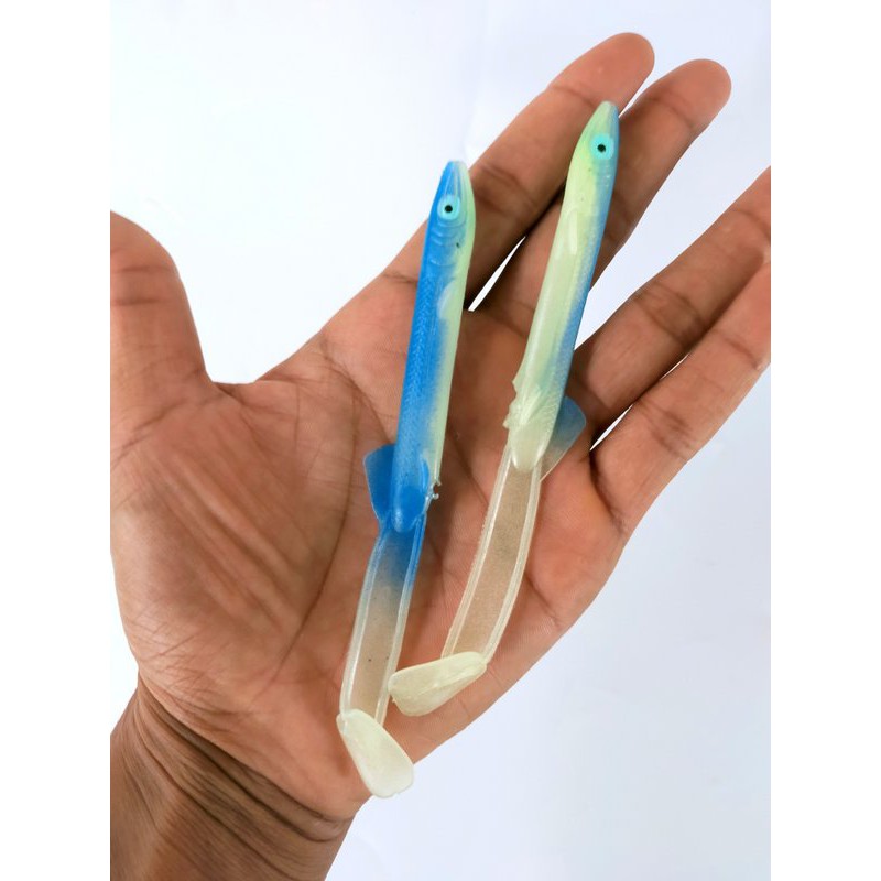 Lure Umpan Buatan Bahan Karet 10 13 cm 3 Gram Bentuk Ikan Mirip Asli Umpan Casting Luat Sungai Danau