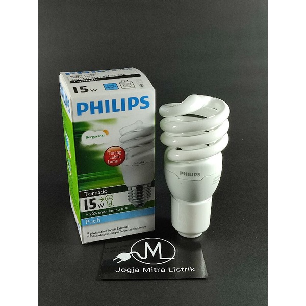 LAMPU PHILIPS TORNADO / LAMPU SPIRAL PHILIPS 15 WATT